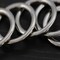 4 Pieces 1 Inch Silver Metal Rings Durable Nickel Rings for Purse Hardware